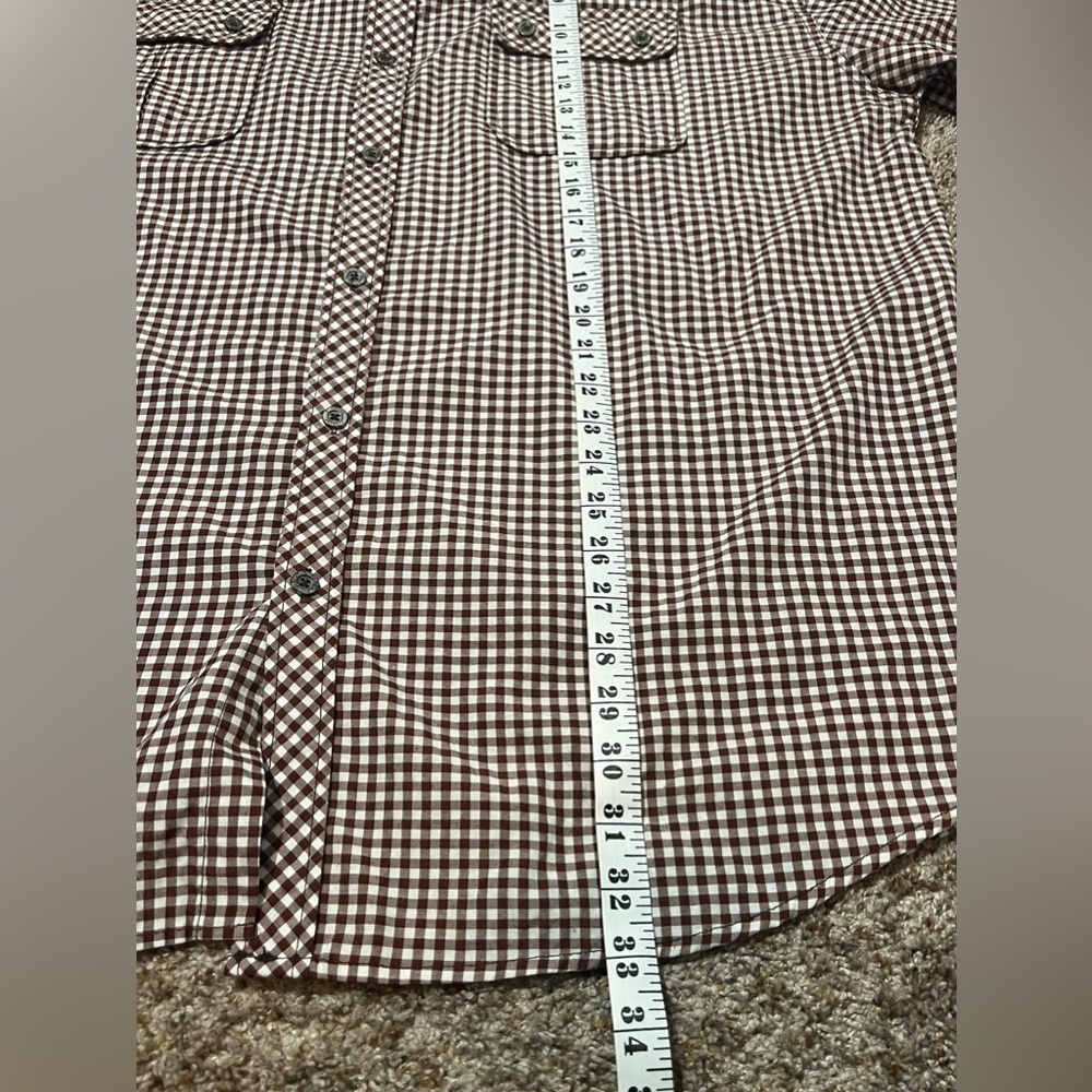 Blue Ink New York Mens Long Sleeve Button Up Shirt 3XL Red White Plaid - Picture 4 of 11